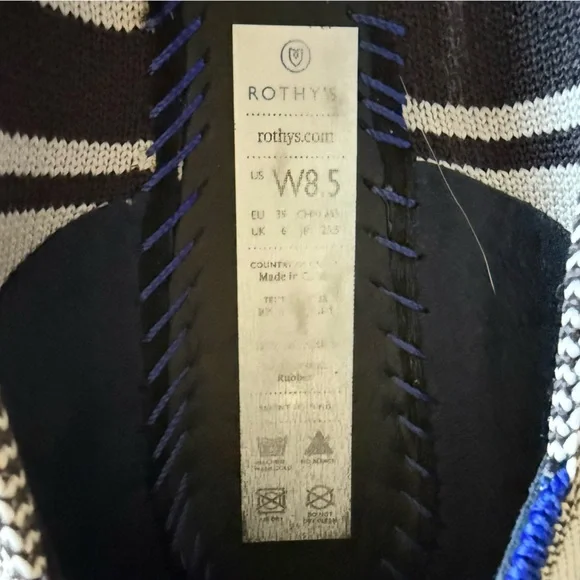 ROTHY’S STRIPED FLATS NWOB - Picture 5 of 6